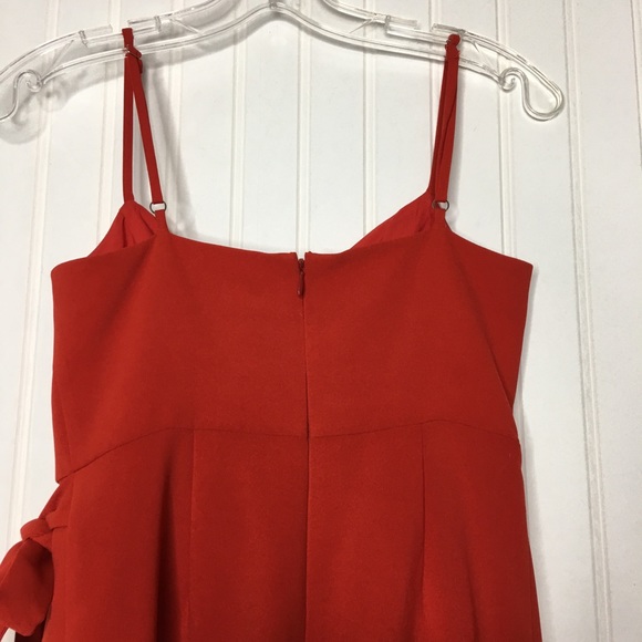 Likely Ruffled Red Mini Dress - Picture 6 of 9